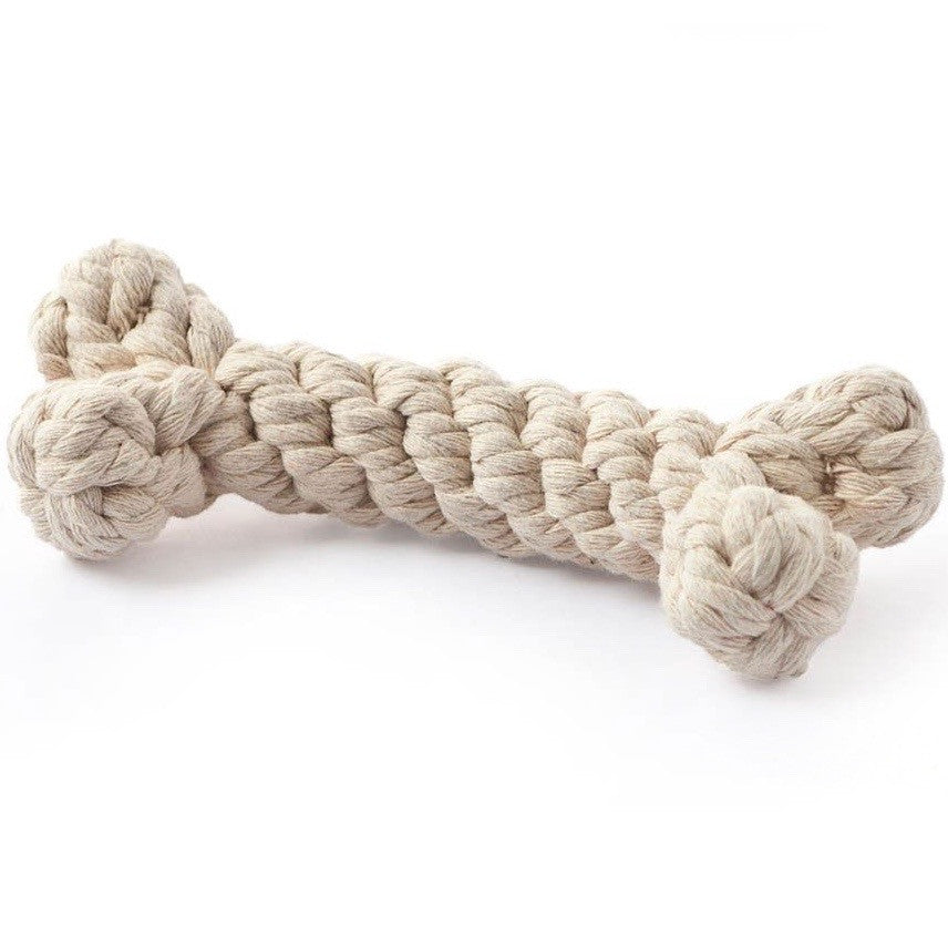 Rope bone dog store toy